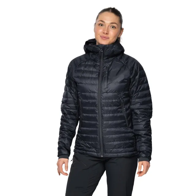 Bergans Vaagaa Light Down Jacket Hood Til Dame, Sort
