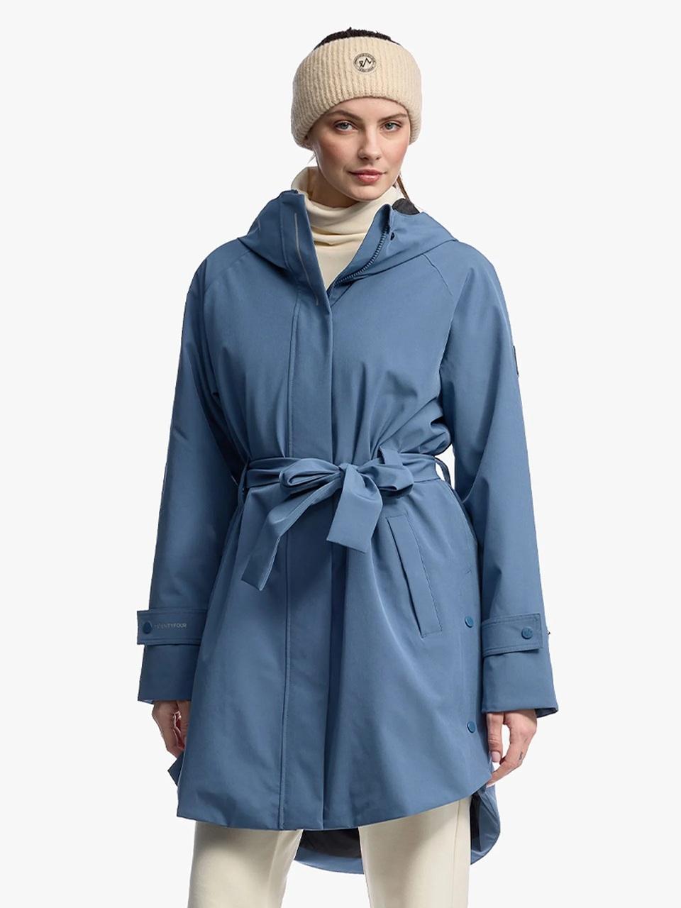 Twentyfour Mode Insulated Cape Til Dame, Gråblå