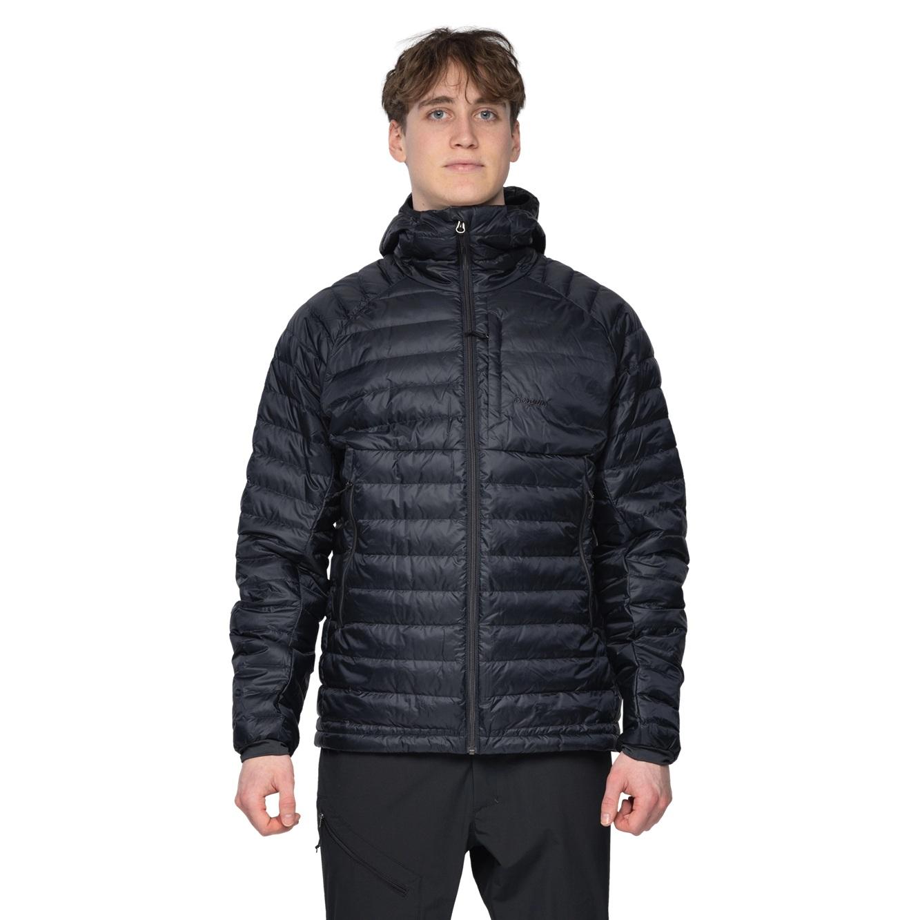 Bergans Vaagaa Light Down Jacket Hood Til Herre, Sort