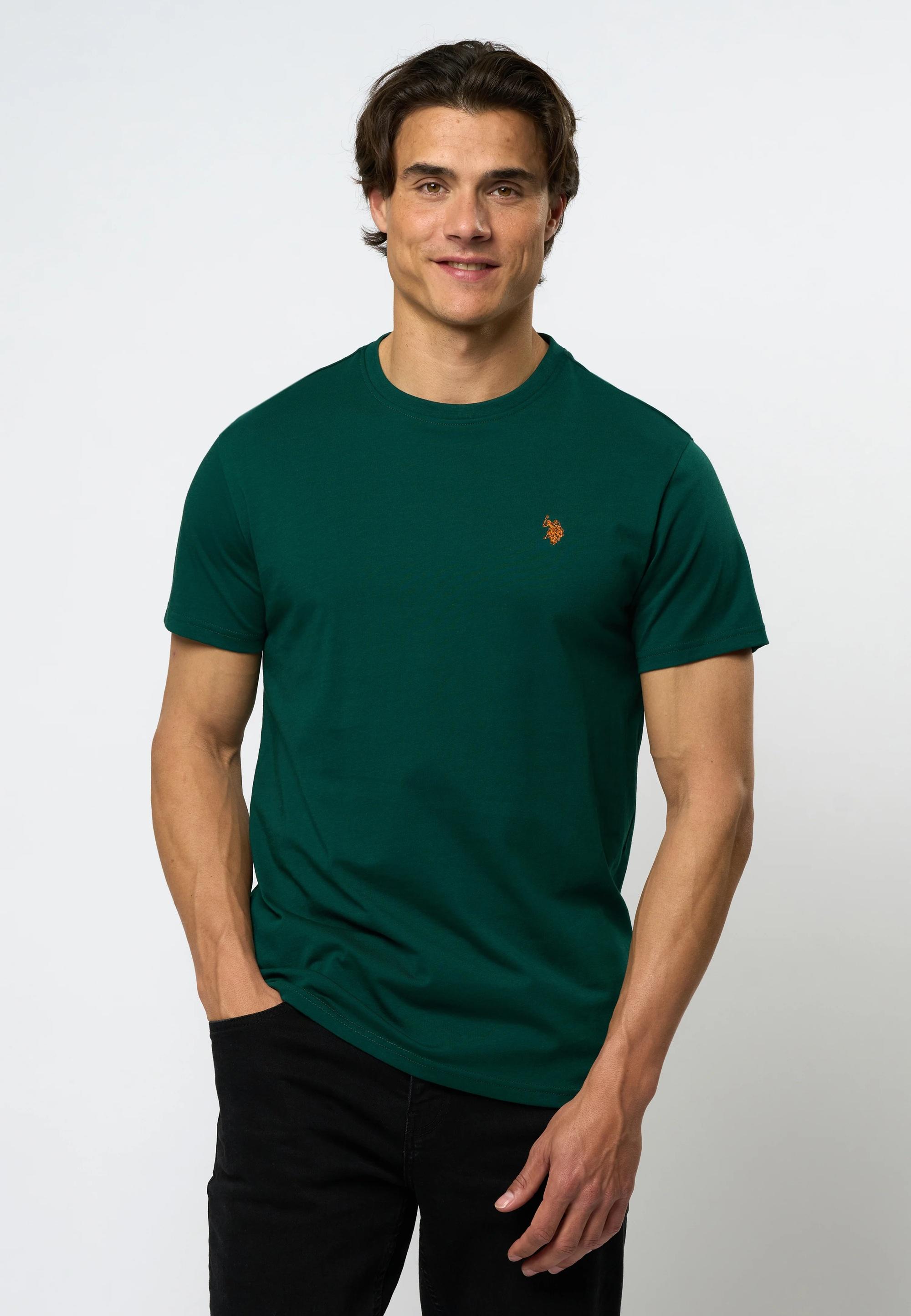 U.S Polo Arjun T-Shirt T-skjorte Herre, Rain Forest