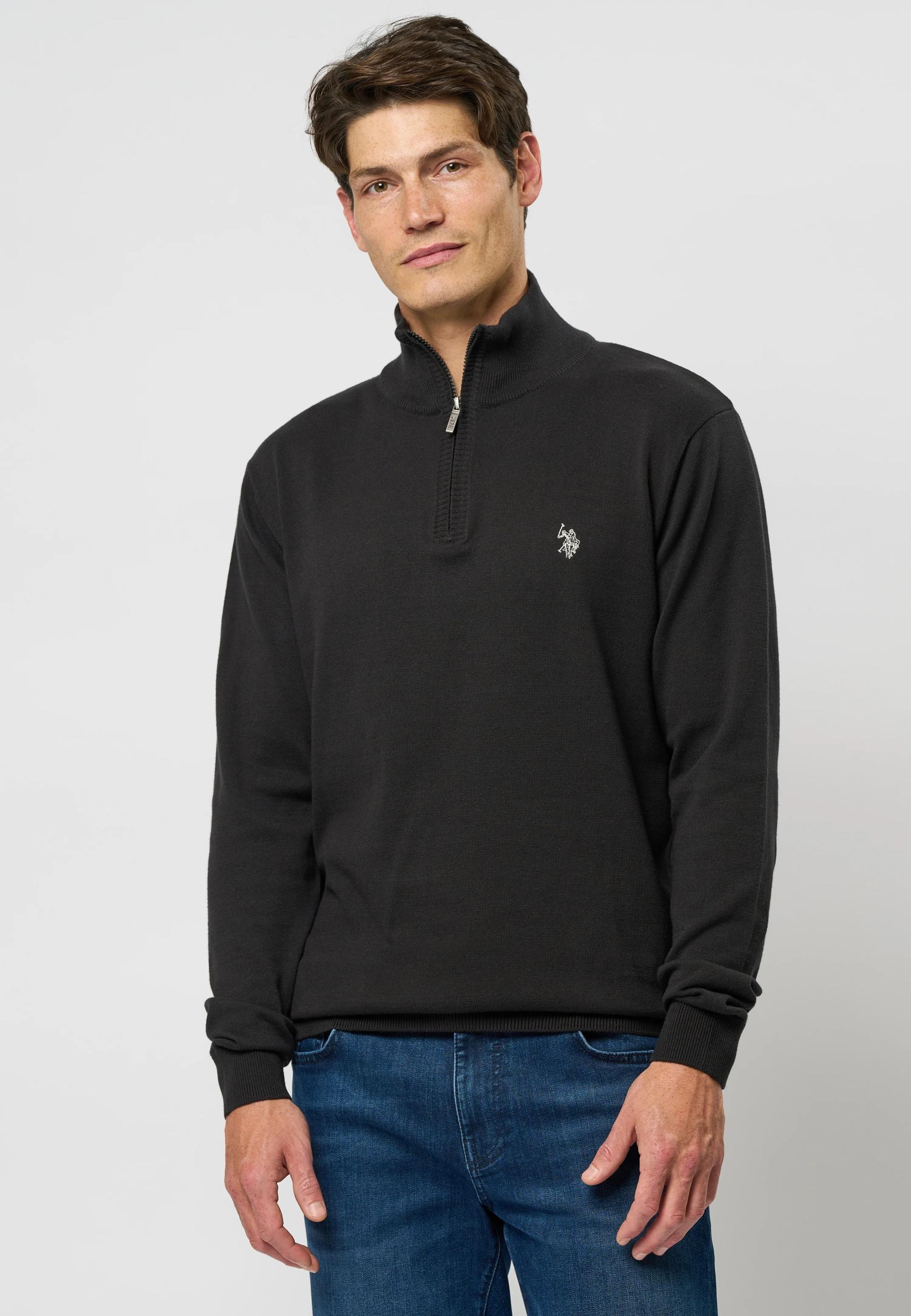 U.S. Polo Brison Knit Half-zip strikket genser Herre, Tap Shoe