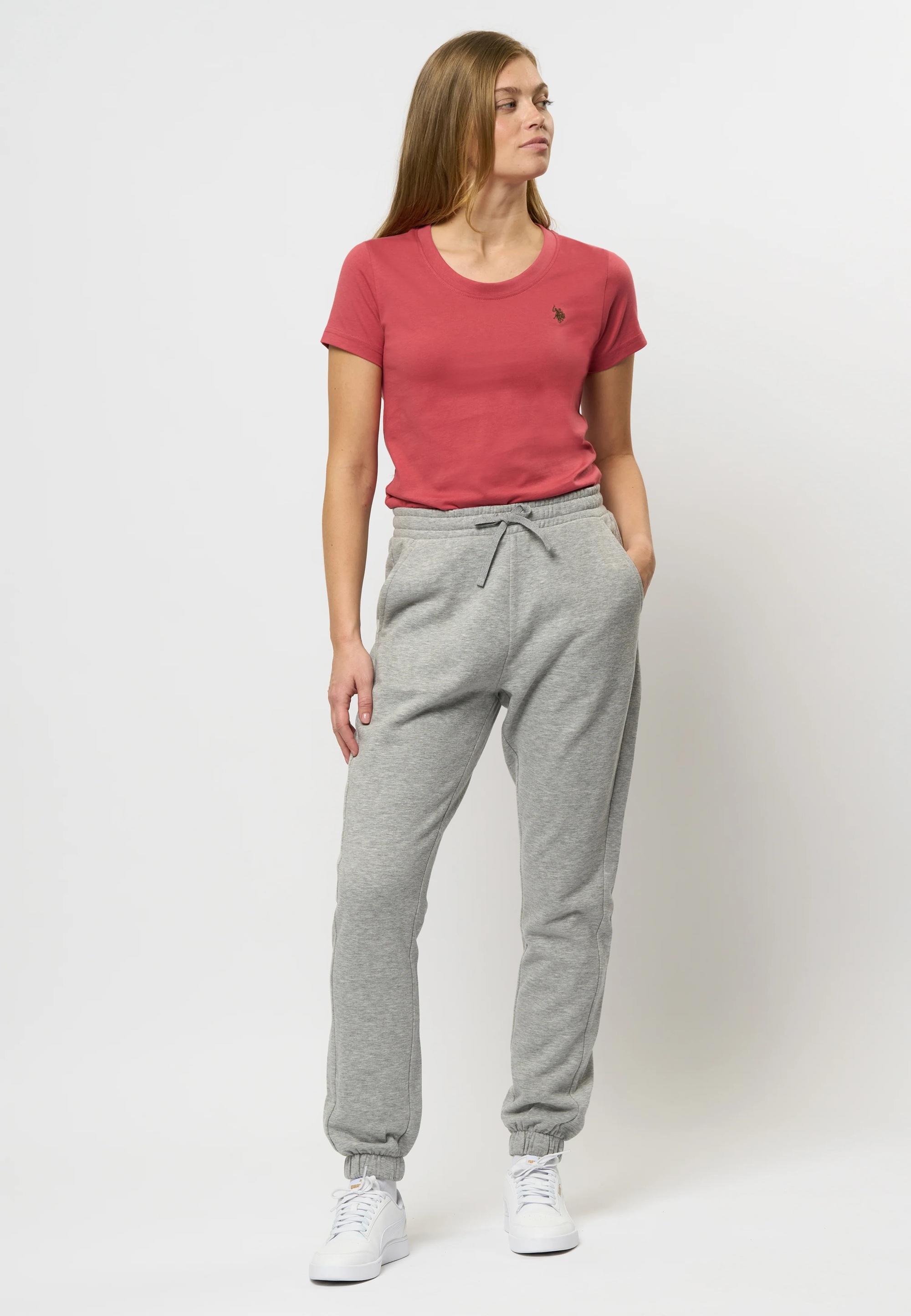 U.S. Polo India Reg Cot Pe Uspa W Swp Til Dame, Grey Melange