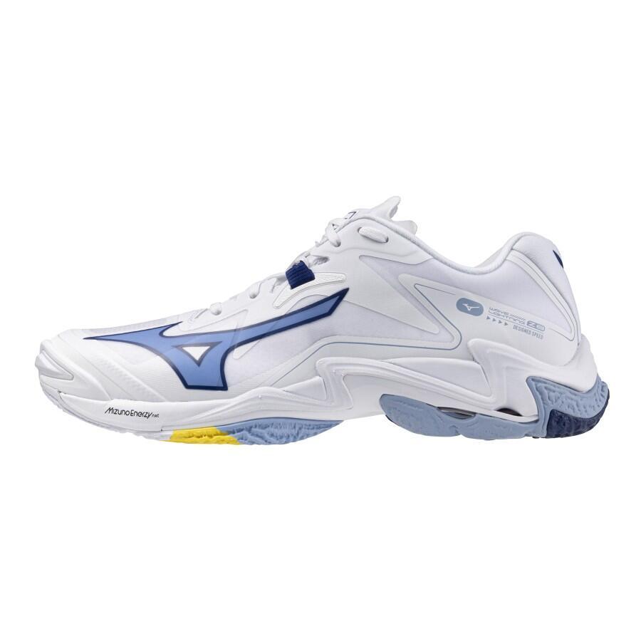 Mizuno Wave Lightning Z8 Innesko Herre, Hvit/Blå