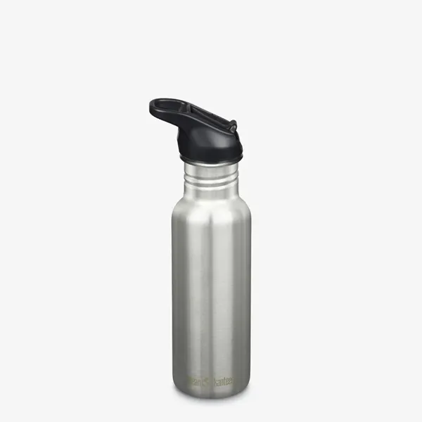 Klean Kanteen Classic Narrow 532ml (w/Flip Seal Sport), Brushed Stainless