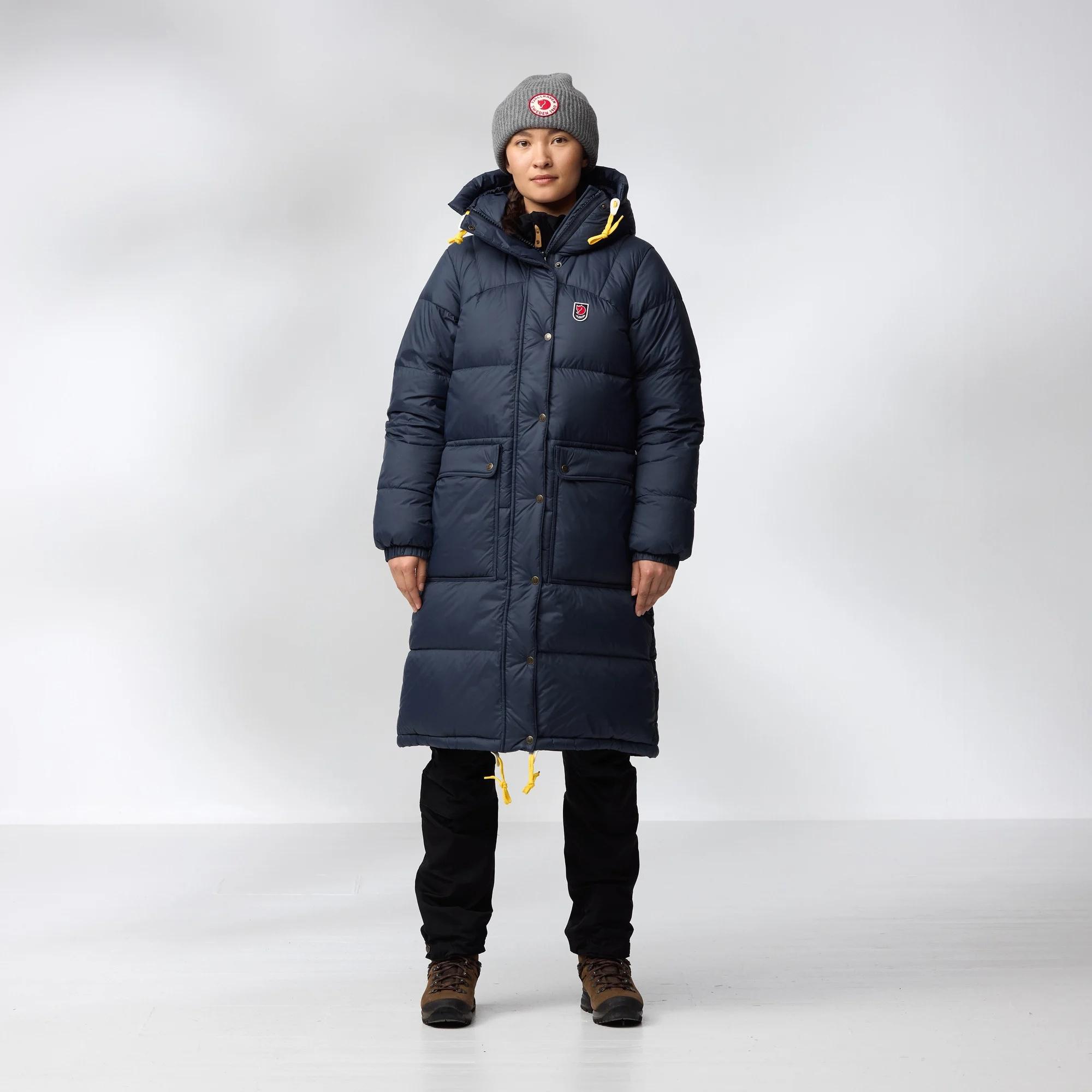 Fjällräven Expedition Long Down Parka Dame, Navy