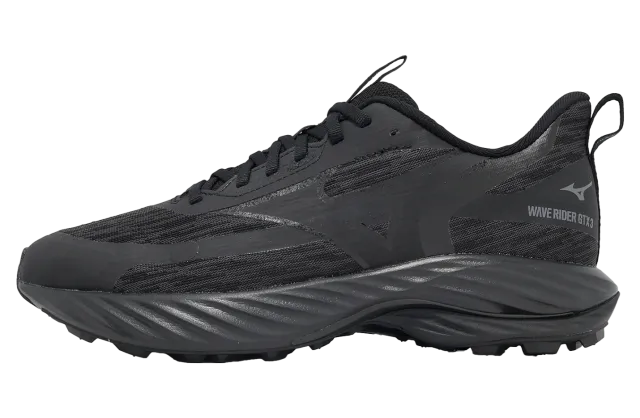 Mizuno Wave Rider GTX 3 Til Herre, Black/Black/Black Sand