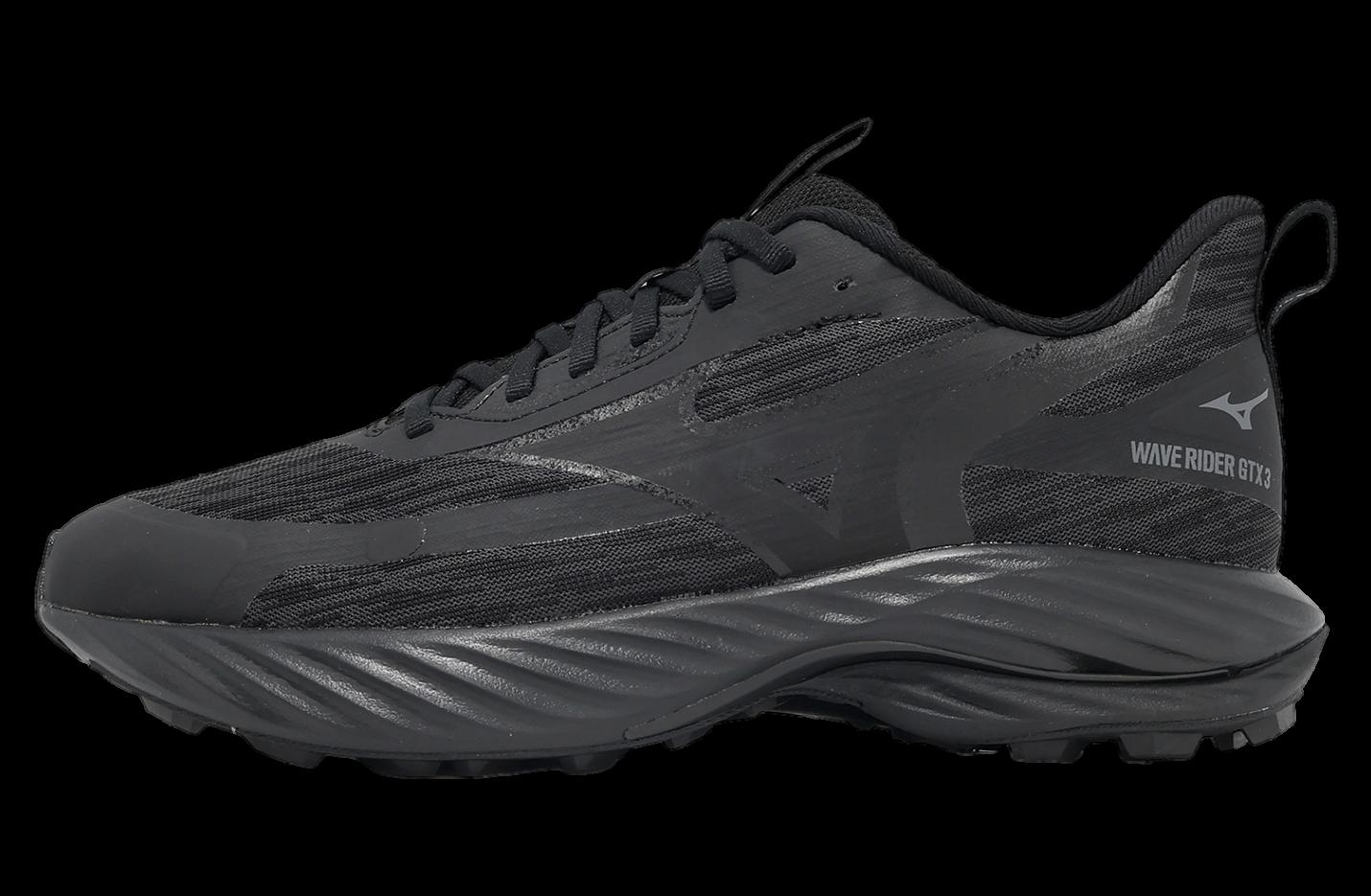 Mizuno Wave Rider GTX 3 Til Herre, Black/Black/Black Sand