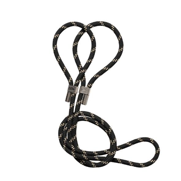 Casall Braided Yoga Carry Straps, Sort/Beige