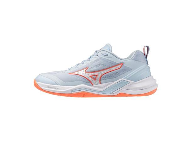 Mizuno Wave Stealth Elite Til Dame, Blue Finch/White
