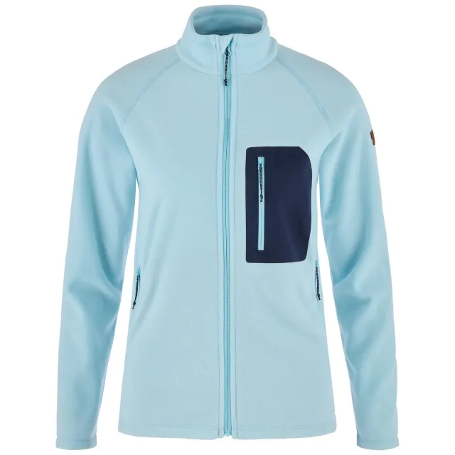 Fjällräven Kaipak Fleece Til Dame, Breeze Blue–Navy
