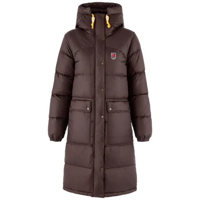 Fjällräven Expedition Long Down Parka Dame, Black Oak