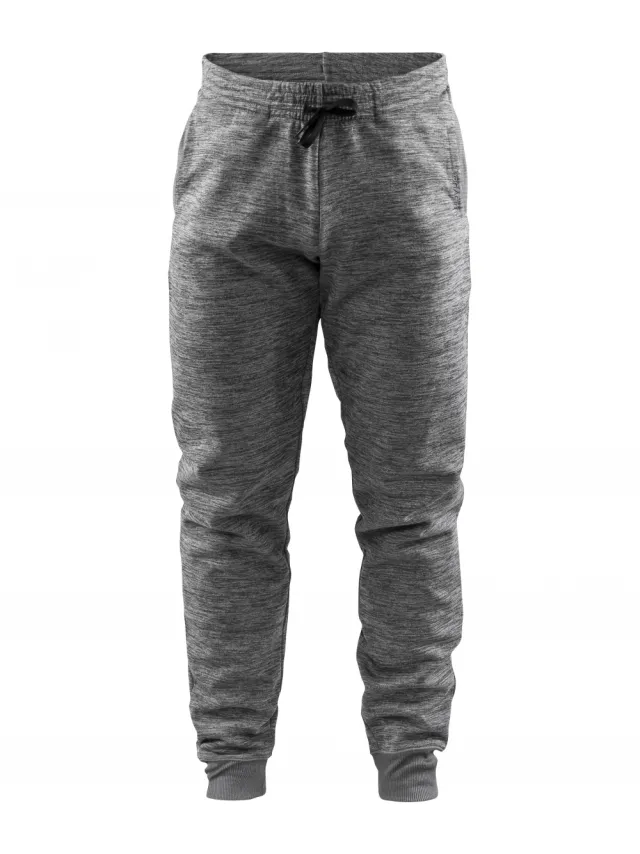Craft Leisure Sweatpants joggebukse Herre, Dark Grey Melange